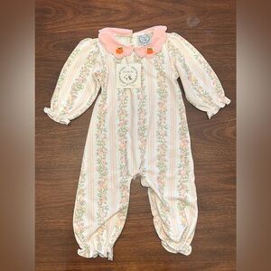 Pink Floral One-Piece for Kids